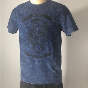 Búfalo, short sleeve, blue